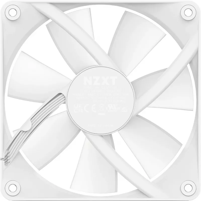 NZXT F120 RGB Core 120mm ARGB Case Fan - White