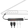 Hub USB-C, 4-porty 2x USB-A,2xUSB-C, Black