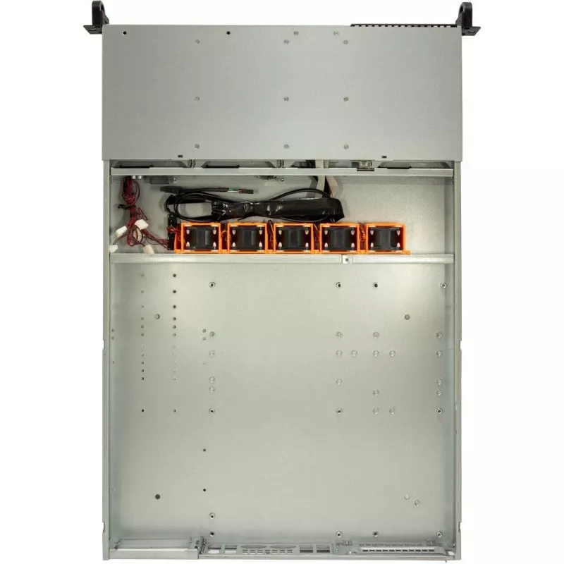 Inter-Tech IPC 1U-1404 Rack Black, Stainless steel