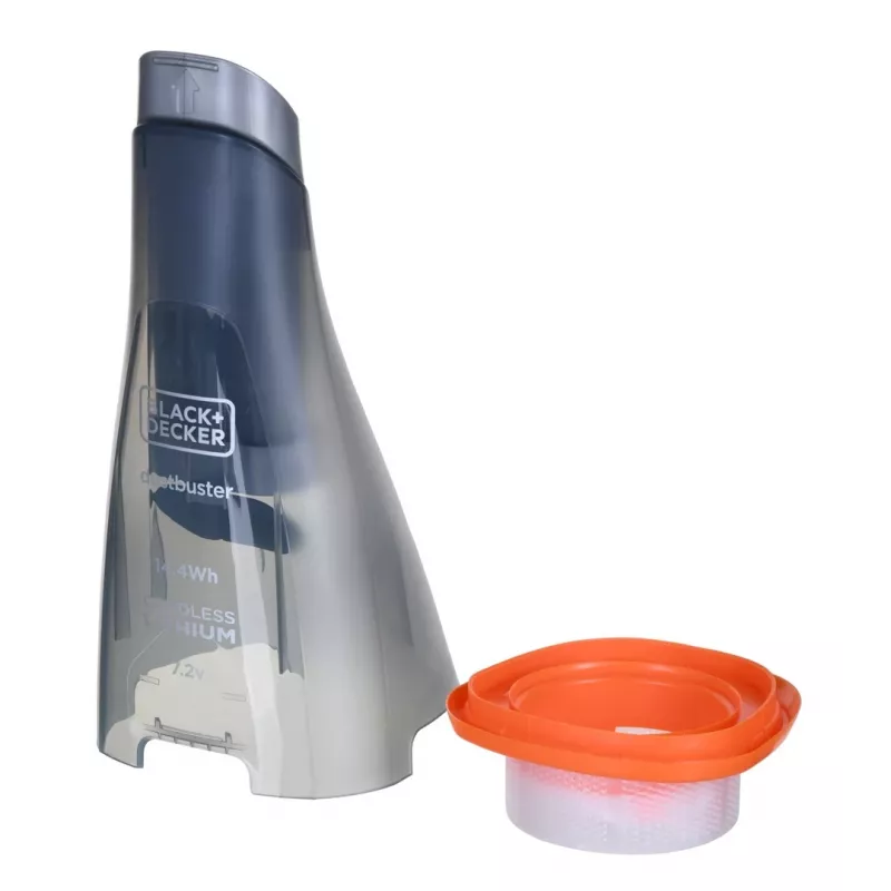 Handheld vacuum Black & Decker NVC220WBC-QW — bagless, 0.385 L, 7.2V Li‑Ion, 12 min runtime, 15.5 AW suction