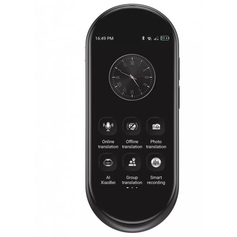 Portable voice translator MAXCOM MT100 4G, multilingual speech translation, compact handheld device