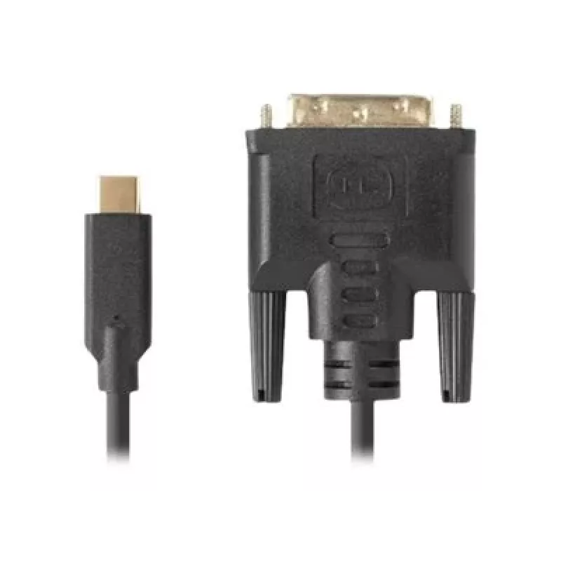 Video cable adapter LANBERG CA-CMDV-10CU-0030-BK, USB Type-C to DVI-D, 3 m, black