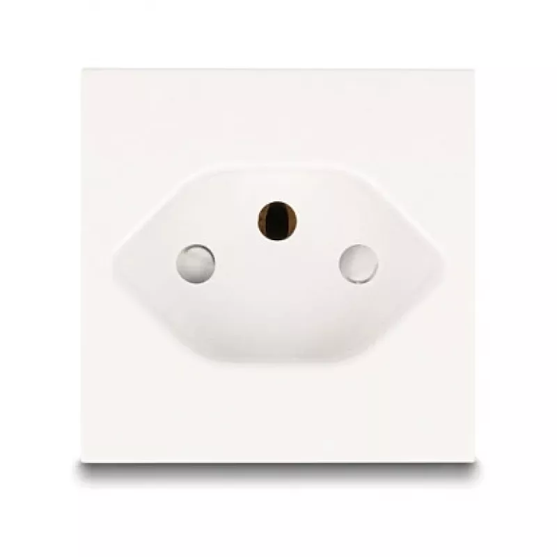Grounded Power Socket DELOCK Easy 45 T13 Switzerland 45×45 mm, 250 V / 10 A, white