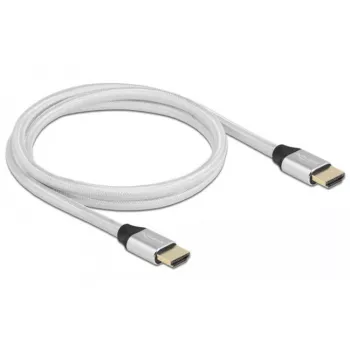 HDMI Cable DeLOCK Ultra High Speed 48 Gbps 8K 60 Hz Silver 1 m