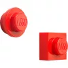 Magnet set by room copenhagen, model 40101730 (red) — decorative LEGO-style magnets