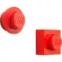 Magnet set by room copenhagen, model 40101730 (red) — decorative LEGO-style magnets