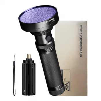 Flashlight Superfire UV06 ultraviolet light 395nm IP46 handheld torch