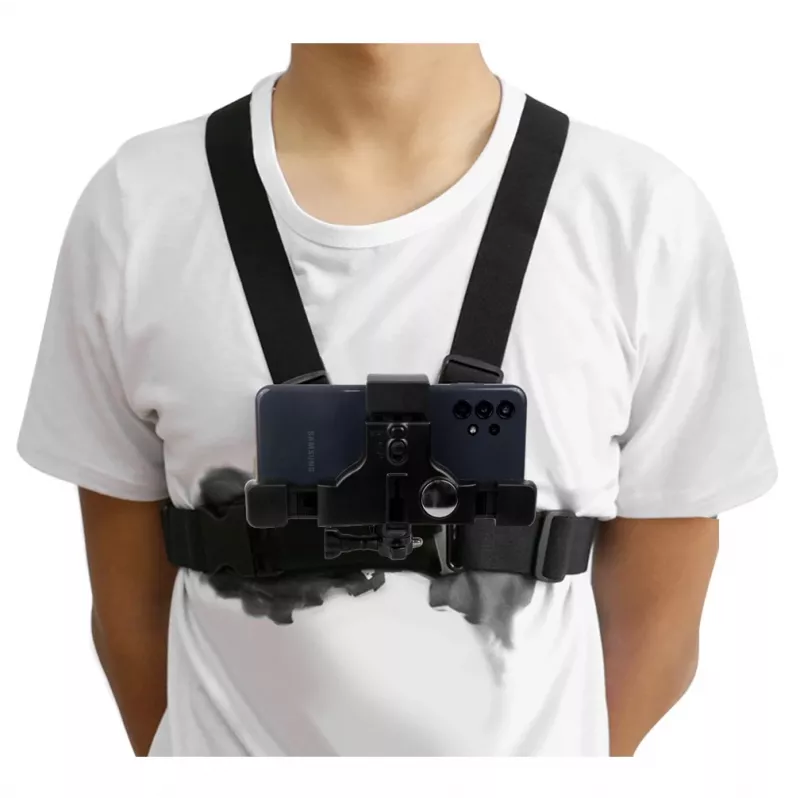 Sports Harness MACLEAN MC-445 — universal chest mount for phones, cameras and GoPro