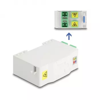 Optical Fiber Connection Box DeLOCK 88097 SC Simplex White