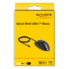 Mouse DeLOCK 12114 USB Type-C Optical Ambidextrous