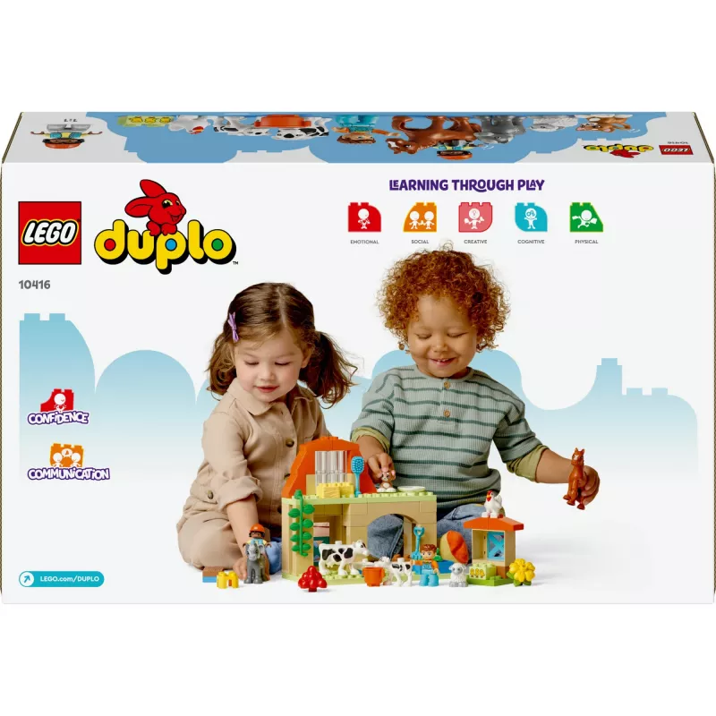 Construction toy LEGO DUPLO Farm Animal Care set 10416 — 74 pieces, 2 minifigures, age 2+