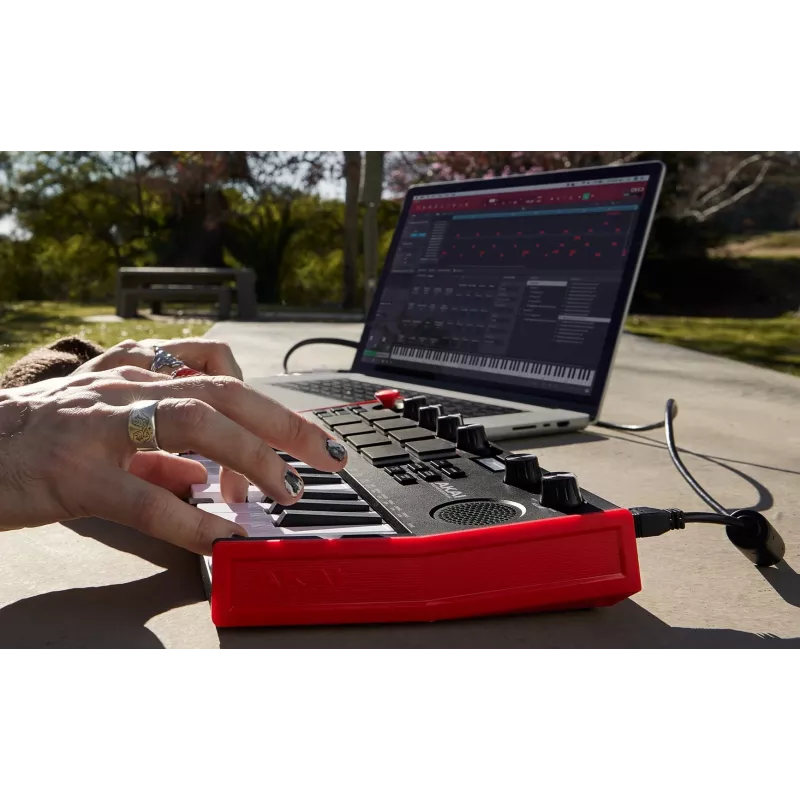 MIDI keyboard Akai MPK Mini Play Mk3 25 keys USB Black Red