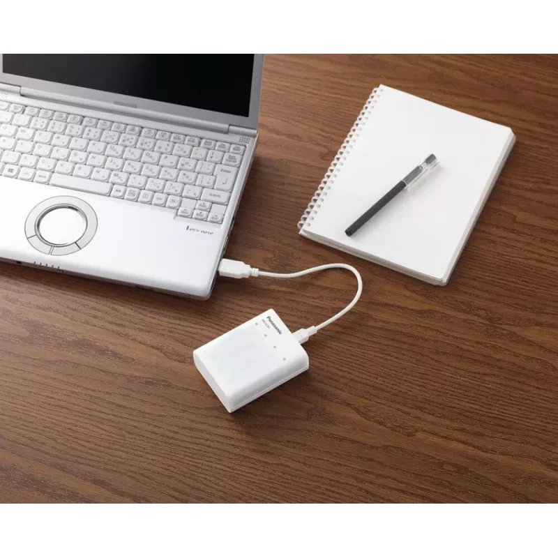 USB battery charger PANASONIC Eneloop Smartplus BQ-CC87 + 4x AA 2000 mAh (K-KJ87MCD40USB)