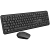 Wireless keyboard and mouse set CANYON CNS-HSETW02-UK/US Black Velvet — compact wireless combo with USB receiver