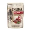 Wet cat food SHELMA multipack 4×85 g — adult complete wet food, chicken, turkey, beef, duck, grain‑free