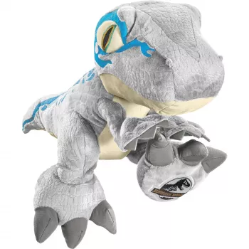 Jurassic World, Blue, Plush Toy Grey/Blue, 48 cm