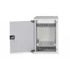DIGITUS SOHO PRO 9U 10 inch Wall-Mounted Network Cabinet Kit, Grey, 315x300mm, with Switch, Patch Panel, Cables