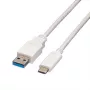 VALUE - USB Cable - USB 3.0 (M) to USB Type C (M) - 5 V - 900 mA - 50 cm - White (11.99.9010)