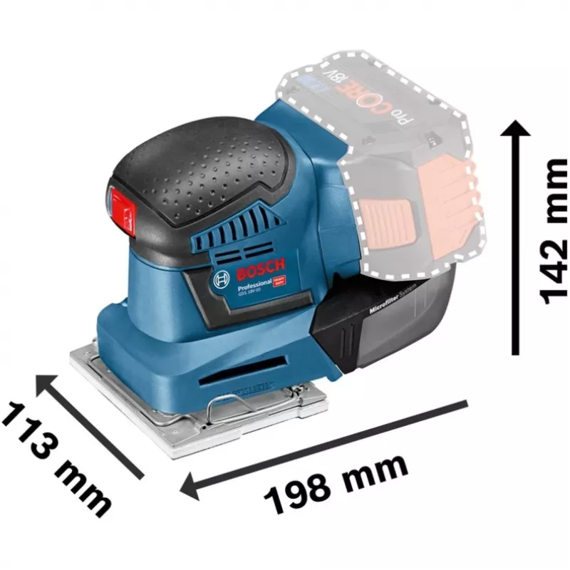 Bosch GSS 18V-10 Professional cordless orbital sander