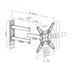 SBOX LCD mount LCD-223-2 for 13–43 inch screens, max load 20 kg, VESA up to 200x200