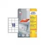 Self-adhesive labels Avery Zweckform 6171 White 64 x 45 mm, 450 pcs, A4 format