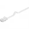 Wentronic Goobay CAT 6 Flat-Patch Cable, U/UTP, White, 1.5 m - Copper Material (95192)