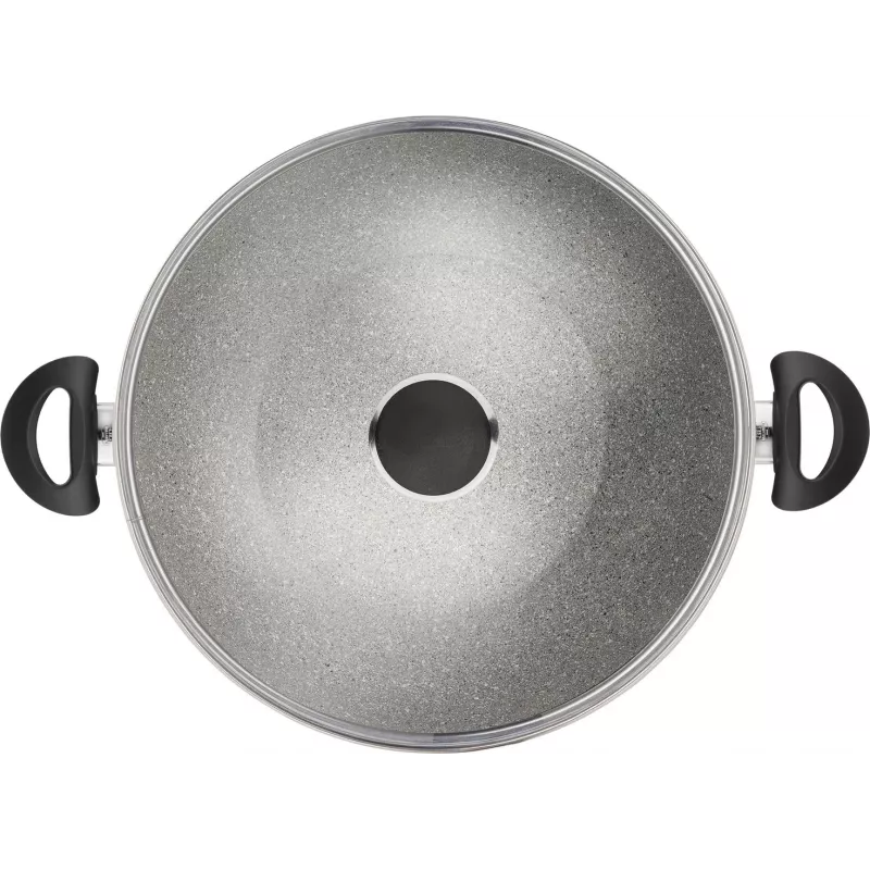 Wok pan Ballarini Ferrara FERR8KD.36D 36 cm, granite coating, two handles and lid