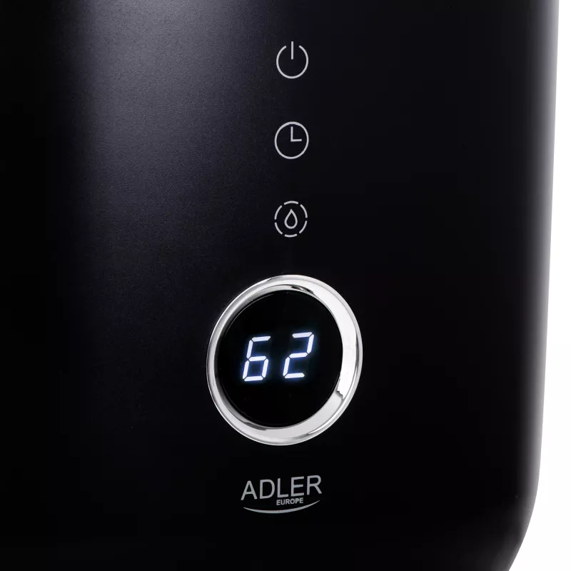 Adler | AD 7972 | Humidifier | 23 W | Water tank capacity 4 L | Suitable for rooms up to 35 m2 | Ultrasonic | Humidification capacity 150-300 ml/hr | Black