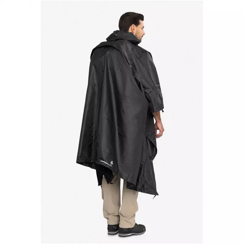 Adult Rain Poncho VIKING Vesper Backpack Black UNI