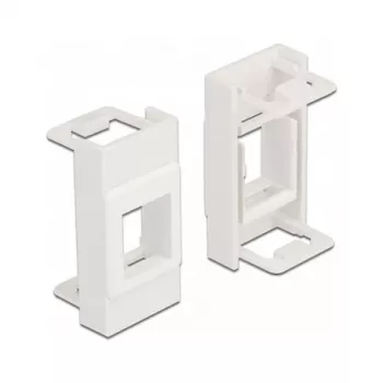 Keystone Holder DeLOCK Easy 45 Module 22.5 x 45 mm white
