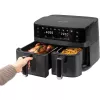 Double hot air fryer ProfiCook PCFR1295H — 2x containers (5.5 L + 3.5 L), 9.0 L total, 2700 W, stainless front