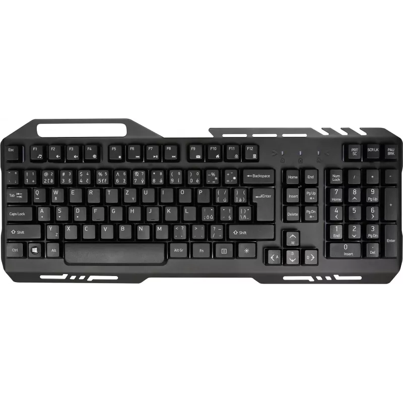 Keyboard YKB 3200 SHADOW metal, LED