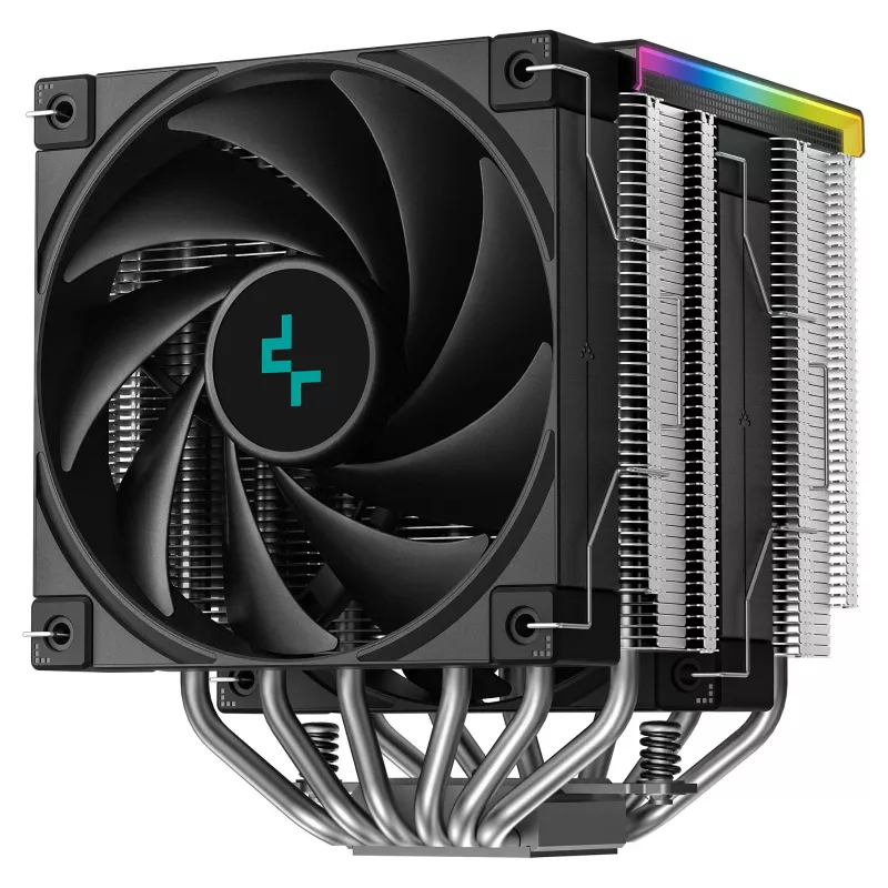 CPU Air Cooler DeepCool AK620 Digital SE, dual-tower, 6x Ø6mm heat pipes, 2x 120mm PWM fans, RGB, height 161 mm