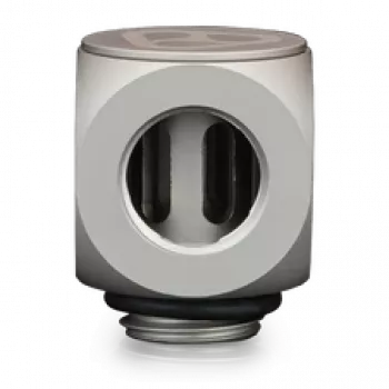 Thermal Grizzly DeltaMate Rotary 90° – water-cooling fitting, Matt Nickel, 1 pcs. (TG-DM-FIT-0203)