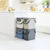 Rotho Albula 25 L rectangular storage/waste container, cappuccino, technopolymer, 25 L, 400×235×340 mm
