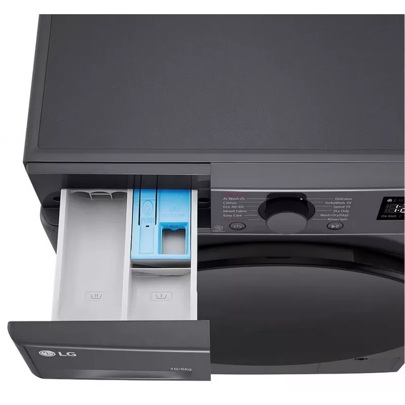LG F4DR510S2M Washer Dryer 10 kg / 6 kg 1400 RPM Black