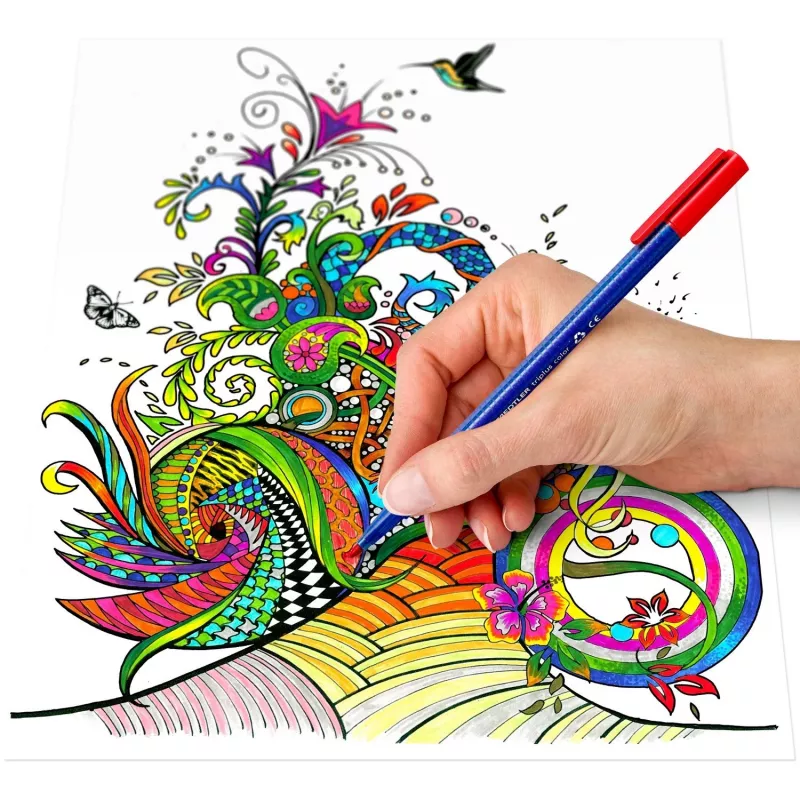 Felt pen Staedtler 323 C10 — assorted colours, 10 colours, 1 mm tip