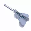 Suction-mounted fruit and vegetable peeler