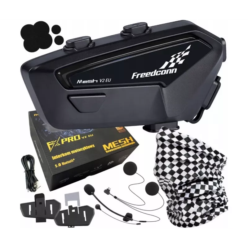 FreedConn FX Pro V2 EU MESH motorcycle intercom