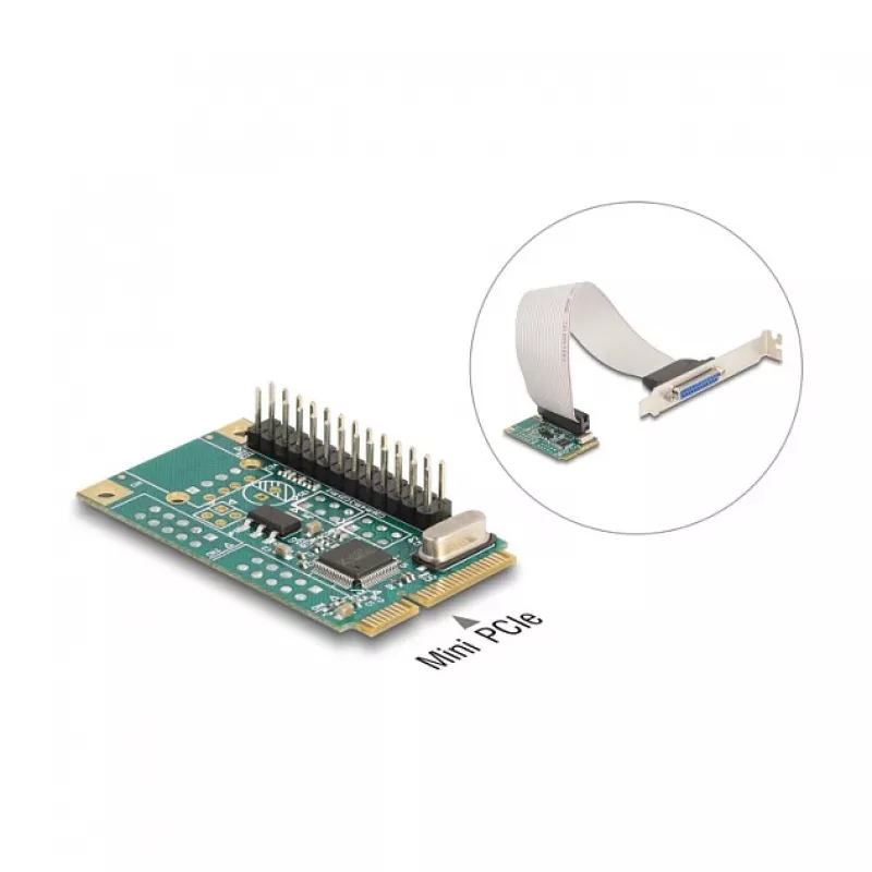 Internal Parallel Adapter DeLOCK 95275 Mini PCI Express Green