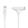 HYPER HyperJuice USB cable USB 2.0 1.5 m USB C USB C/Lightning White