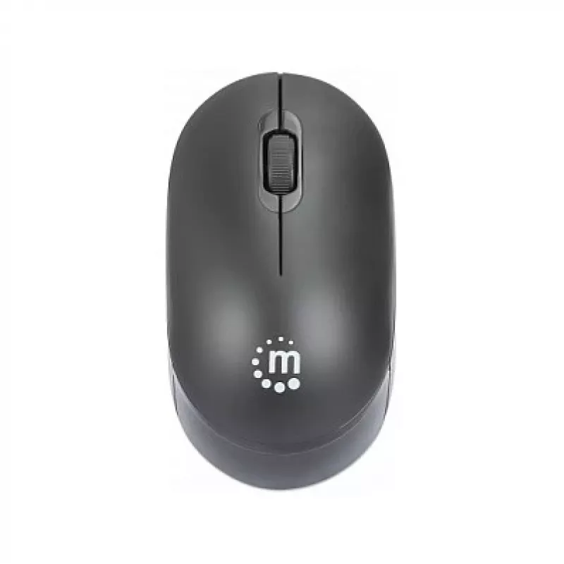 Manhattan Performance III Wireless Mouse, Black, 1000dpi, 2.4Ghz (up to 10m), USB, Optical, Ambidextrous, Three Button with Scroll Wheel, USB nano receiver, AA battery (not included), Low friction base, Three Year Warranty