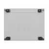 Rack cabinet LANBERG FF01-8047-12SL 47U 800x1000 mm grey with front and rear glass doors and LCD panel space