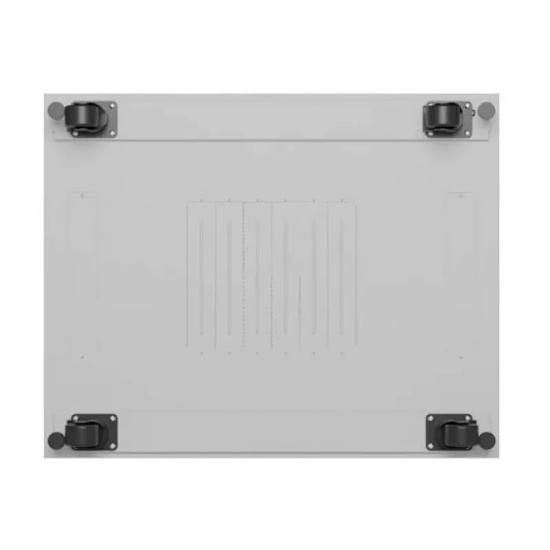 Rack cabinet LANBERG FF01-8047-12SL 47U 800x1000 mm grey with front and rear glass doors and LCD panel space