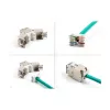 DeLOCK keystone module 88120 Flat RJ-45 Grey 10 pcs