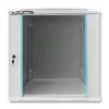 QOLTEC 54485 19-Inch 12U Wall-Mount Rack Cabinet, 600x450x635 mm, Black
