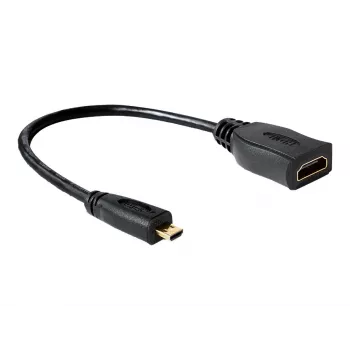 HDMI Cable DeLOCK 65391 0.23m Type A to Type D Black