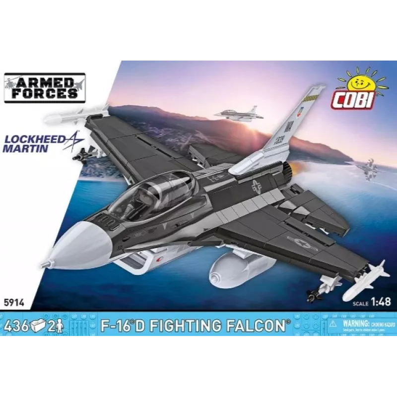 Building Set Cobi F-16D Fighting Falcon, 436 pieces, scale not specified
