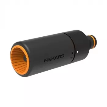 Fiskars 1027088 Hose Nozzle with Stepless Spray Adjustment, Black/Orange