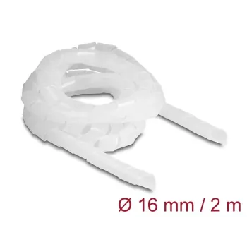 DeLOCK Spiral Hose flexible 2 m x 16 mm transparent Polyethylene